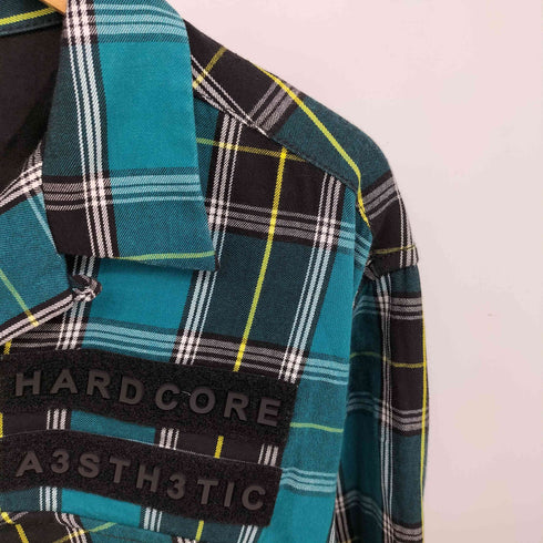 ディーゼル DIESEL ベルクロワッペン バックロゴ チェックシャツ メンズ import:L