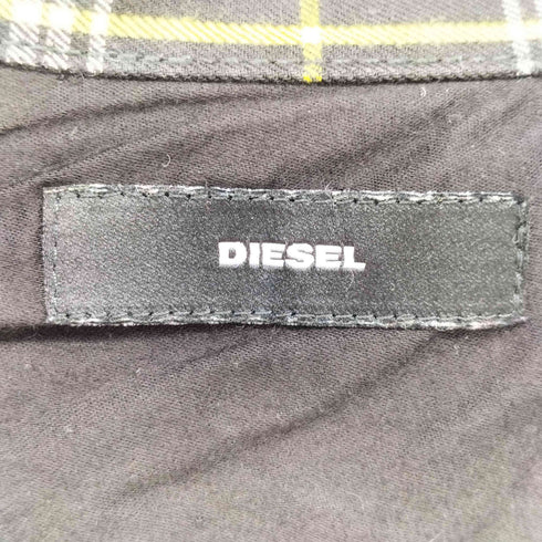 ディーゼル DIESEL ベルクロワッペン バックロゴ チェックシャツ メンズ import:L