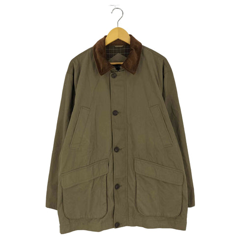 COTTON COMPANY 襟コーデュロイ 裏地チェック ハンティングジャケット メンズ JPN:L