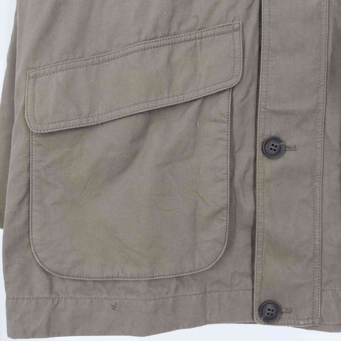 COTTON COMPANY 襟コーデュロイ 裏地チェック ハンティングジャケット メンズ JPN:L