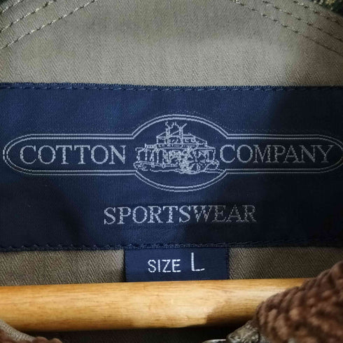 COTTON COMPANY 襟コーデュロイ 裏地チェック ハンティングジャケット メンズ JPN:L