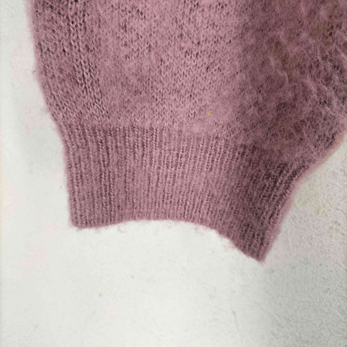 AOMM フロント刺繍シャギーニット cool レディース FREE