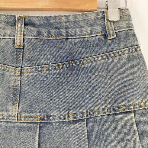 デニムプリーツミニスカート レディース JPN:M
