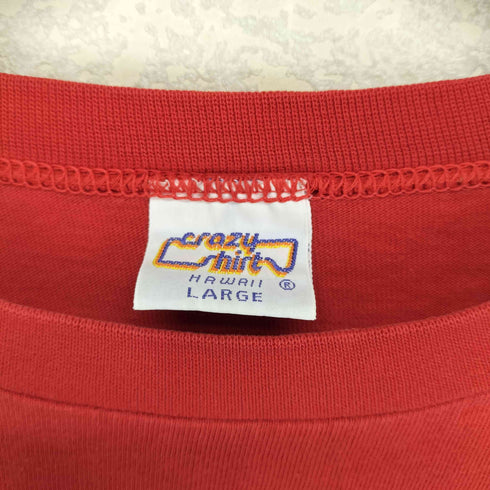 クレイジーシャツ CRAZY SHIRTS 袖裾シングル クリバンキャットTシャツ メンズ import:L