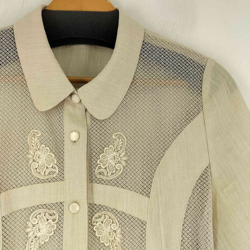 シアー L/S シャツ レディース