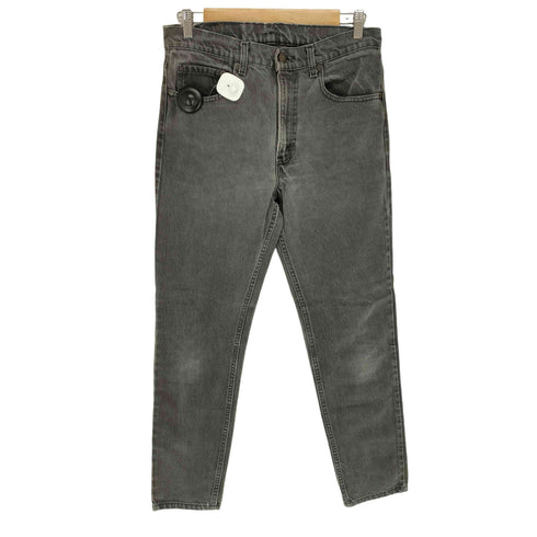 リーバイス Levis 90s USA製 512 ボタン裏532 ジップフライブラックデニムパンツ メンズ W32L30