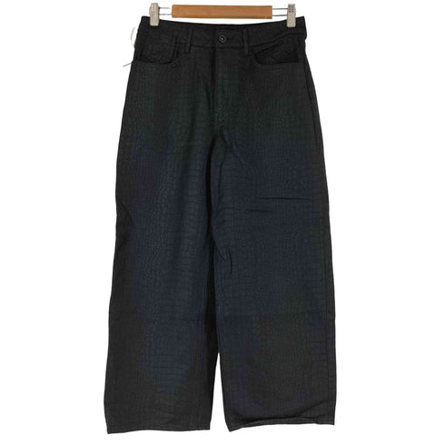 エイチアンドエム H&M 総柄ワイドデニムパンツ レディース EUR:36
