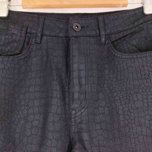 エイチアンドエム H&M 総柄ワイドデニムパンツ レディース EUR:36