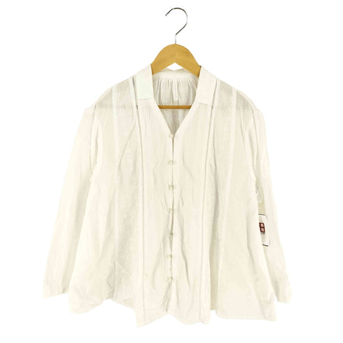 ナチュラルランドリー NATURAL LAUNDRY レースパネル シャツ レディース