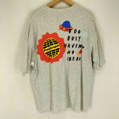 パラグラフ PARAGRAPH 発砲プリントクルーネックTシャツ メンズ