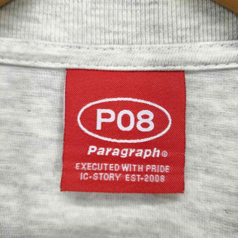 パラグラフ PARAGRAPH 発砲プリントクルーネックTシャツ メンズ