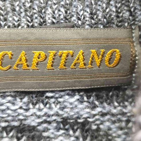 CAPITANO 総柄ハーフジップニット メンズ
