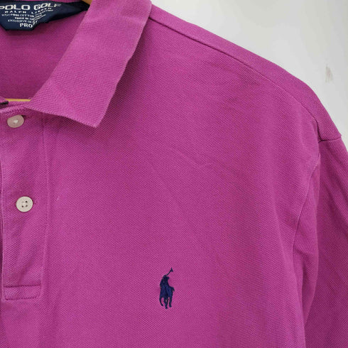 ポロゴルフラルフローレン POLO GOLF RALPH LAUREN 90S ポニー刺繍 鹿の子 ポロシャツ メンズ import:L