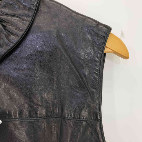 トラサルディ TRUSSARDI ダブルジップ レザー ベスト メンズ