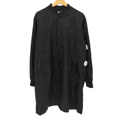 ブラックコムデギャルソン BLACK COMME des GARCONS 21SS レオパード スタジアムブルゾン ロングコート メンズ JPN:M