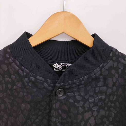 ブラックコムデギャルソン BLACK COMME des GARCONS 21SS レオパード スタジアムブルゾン ロングコート メンズ JPN:M