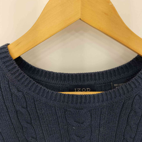 アイゾッド IZOD クルーネックケーブルニット メンズ import:L