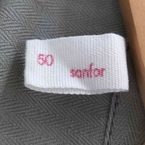 サンフォード SANFOR ユーロ ヘリンボーン 比翼シャツ メンズ 50