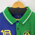 トミーヒルフィガー TOMMY HILFIGER パッチワーク ビックシルエット マルチカラー ポロシャツ メンズ import:XXL