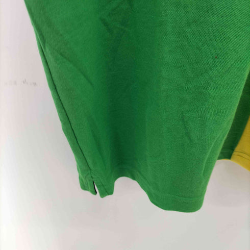 トミーヒルフィガー TOMMY HILFIGER パッチワーク ビックシルエット マルチカラー ポロシャツ メンズ import:XXL