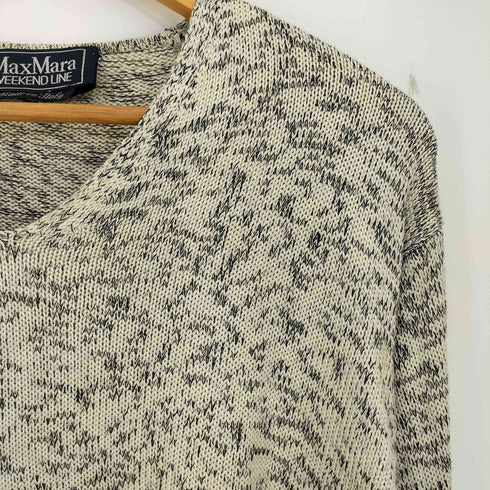 ウィークエンドマックスマーラ Weekend Max Mara Vネック サイドスリット シルク 100 ニット レディース