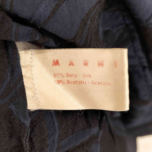 マルニ MARNI 総柄Aラインワンピース レディース 40