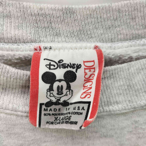 90S USA製 刺繍タグ テーマパーク キャラクター プリント プルオーバー スウェット メンズ X LARGE