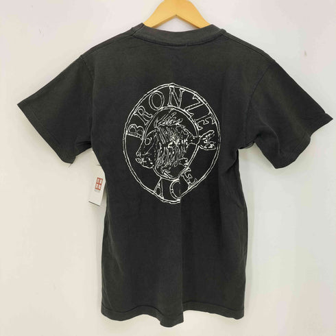 BRONZE AGE 90s 初期 USA製 シングルステッチ 両面プリント サークル フィッシュ 半袖 Tシャツ メンズ import:M