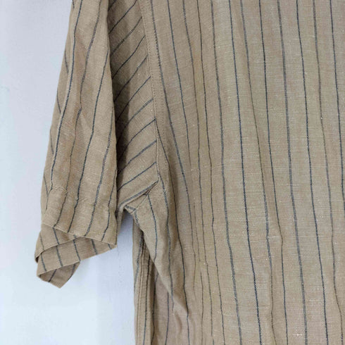 FALLS CREEK ストライプ S/S バンドカラーシャツ メンズ import:M
