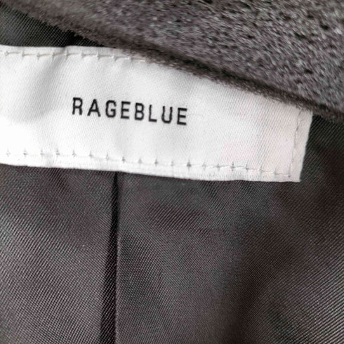 レイジブルー RAGEBLUE シンセティック レザー ジャケット ダブルテーラード ジャケット メンズ JPN:M