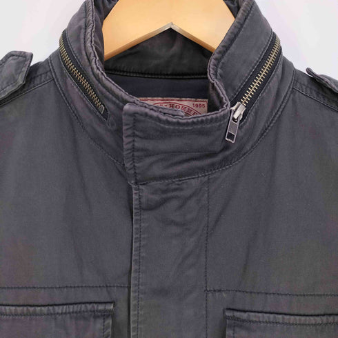 ニーキューイチニーキューゴーオム 291295=HOMME フード収納可 コットンリネン M-65型 フィールドジャケット メンズ JPN:44