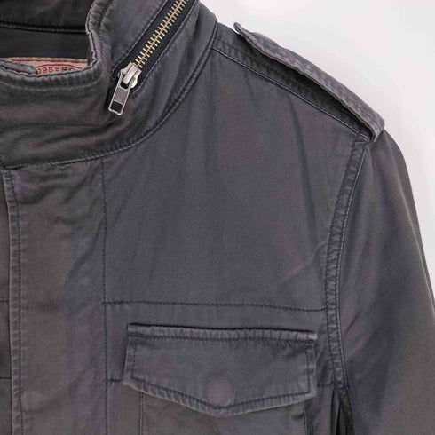 ニーキューイチニーキューゴーオム 291295=HOMME フード収納可 コットンリネン M-65型 フィールドジャケット メンズ JPN:44