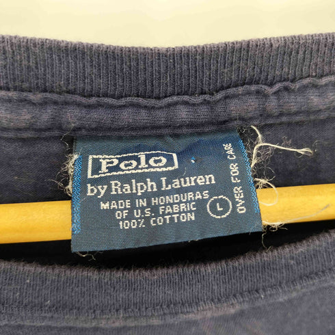 ポロバイラルフローレン Polo by RALPH LAUREN 90S ポニー刺繍コットンTシャツ メンズ import:L