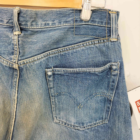リーバイス Levis 50-60s 501XX ウエスト バックポケットシングル ボタン裏刻印無し 隠しリベット 赤耳 ボタンフライデニムパンツ メンズ