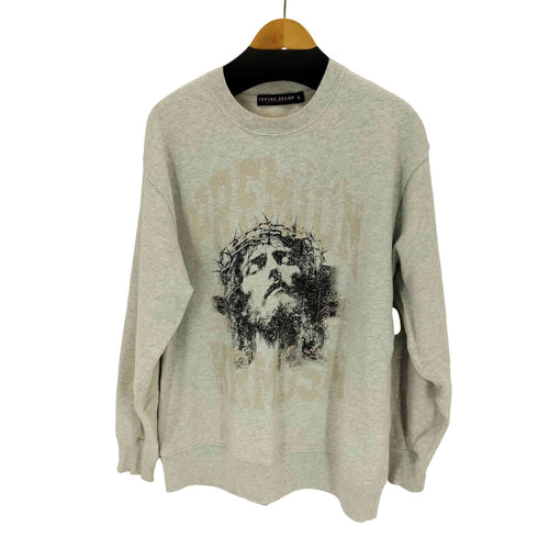 KRHYME DESIGN プリントクルーネックスウェット メンズ JPN:XL