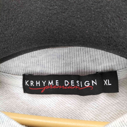 KRHYME DESIGN プリントクルーネックスウェット メンズ JPN:XL