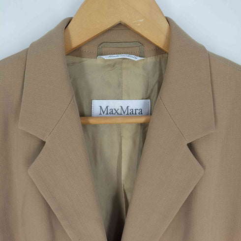 マックスマーラ MAX MARA 00s イタリア製 銀タグ ウール 比翼ジャケット レディース JPN:42