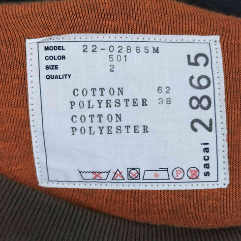 サカイ Sacai Sスタッズクルーネックスウェット メンズ JPN:2
