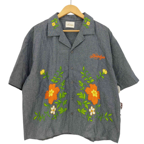 NOSTALGIA 25ss GRAY CHAMBRAY SHIRT メンズ L