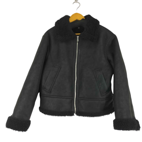 ジーユー GU フェイクレザームートンジャケット レディース JPN:XL