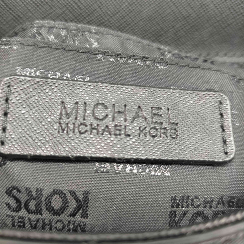 マイケルコース Michael Kors コーティングレザー フラワー スタッズ クロスボディ ショルダー バッグ レディース