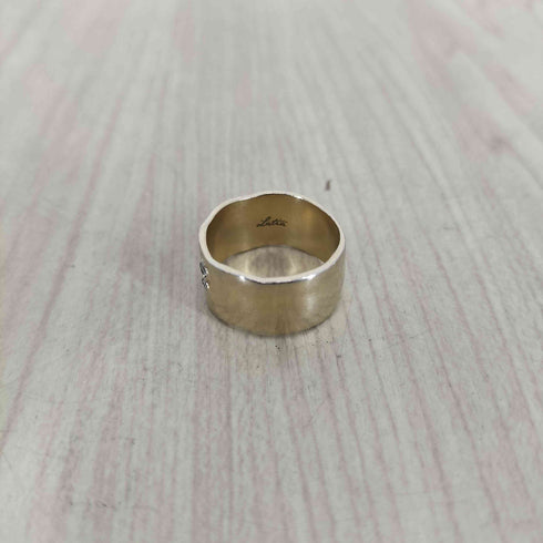 LATIA PETAL PLATE RING SILVER レディース