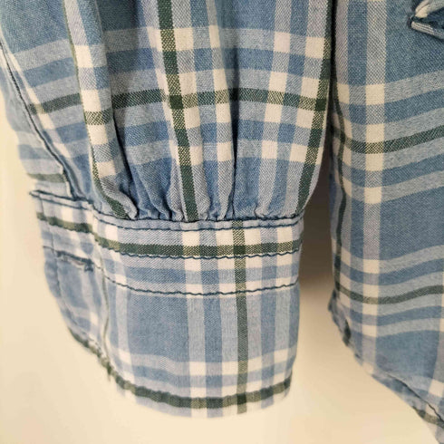 エヴィス EVISU YAMANE ACADEMY カモメ刺繍 チェック シャツ フロントポケット付き メンズ JPN:5