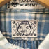エヴィス EVISU YAMANE ACADEMY カモメ刺繍 チェック シャツ フロントポケット付き メンズ JPN:5