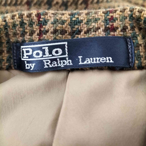 ポロバイラルフローレン Polo by RALPH LAUREN 90S ウールチェックテーラードジャケット メンズ C-92 W-80 T-170
