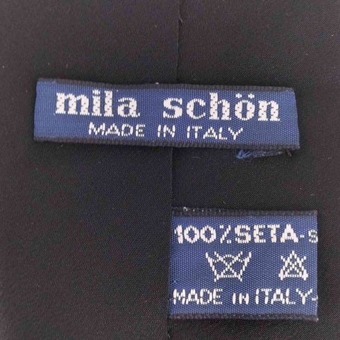 ミラショーン mila schon ボタニカル柄 シルク100 ネクタイ メンズ