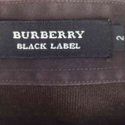 バーバリーブラックレーベル BURBERRY BLACK LABEL ワンポイント刺繍 S/S ポロシャツ メンズ JPN:2