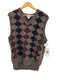 90S Tricots St.Raphael PURE NWE WOOL アーガイル柄 ニット ベスト メンズ import:L