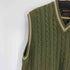 バブアー Barbour 90s スコットランド製 コットンリネン ニットベスト メンズ EX LARGE