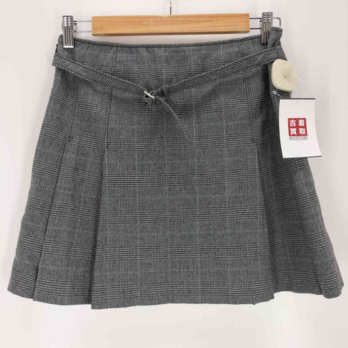 バーバリーロンドン BURBERRY LONDON ウールチェックミニスカート レディース 38